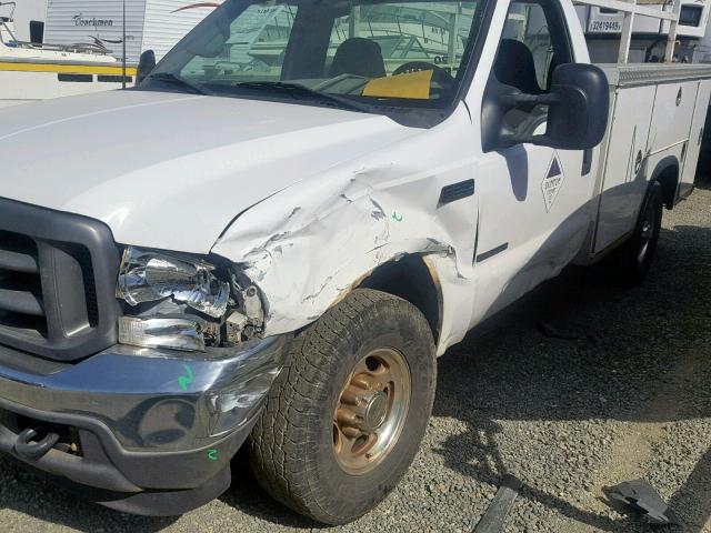 1FDSF34F72EA56784 - 2002 FORD F350 SRW S WHITE photo 9