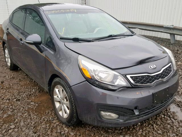 KNADN4A36D6270546 - 2013 KIA RIO EX GRAY photo 1