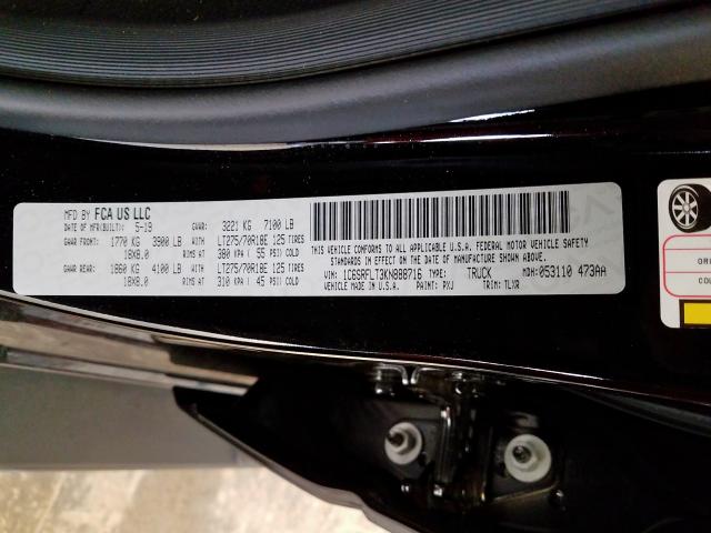 1C6SRFLT3KN888716 - 2019 RAM 1500 REBEL  ფოტო 10