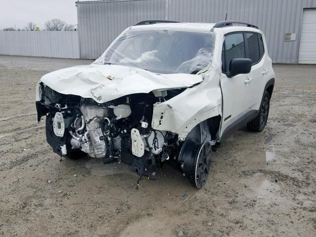 ZACCJBAB6JPH35180 - 2018 JEEP RENEGADE S WHITE photo 2