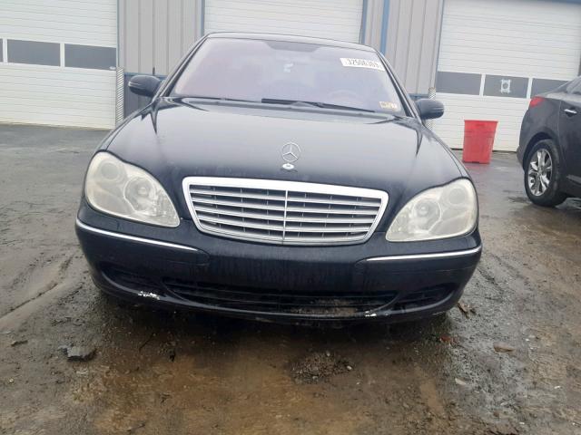 WDBNG76J65A440721 - 2005 MERCEDES-BENZ S 600 BLACK photo 9