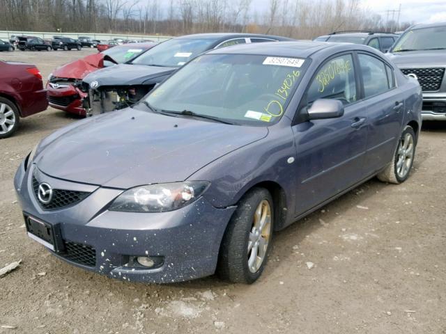 JM1BK32G991224714 - 2009 MAZDA 3 I GRAY photo 2