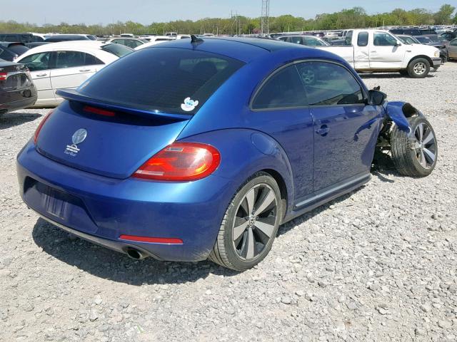 3VWVA7AT9CM632319 - 2012 VOLKSWAGEN BEETLE TUR BLUE photo 4