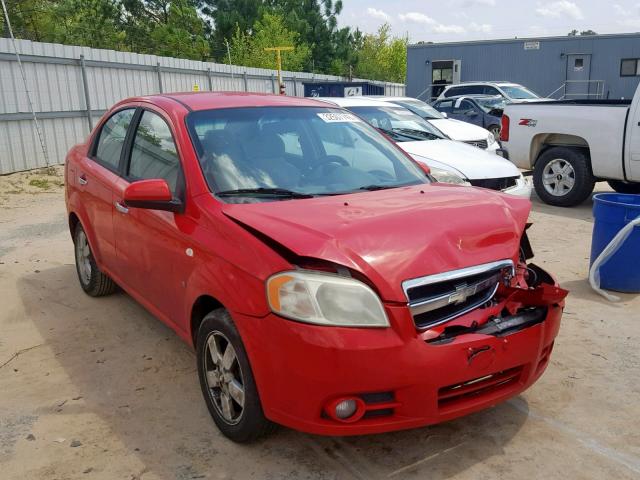 KL1TG56668B114836 - 2008 CHEVROLET AVEO LT RED photo 1