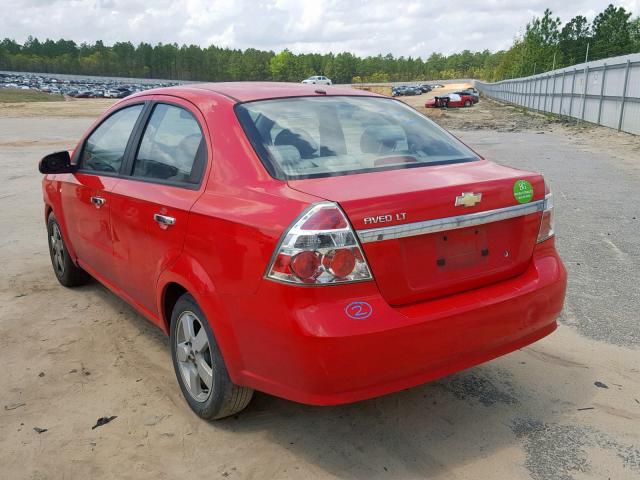 KL1TG56668B114836 - 2008 CHEVROLET AVEO LT RED photo 3