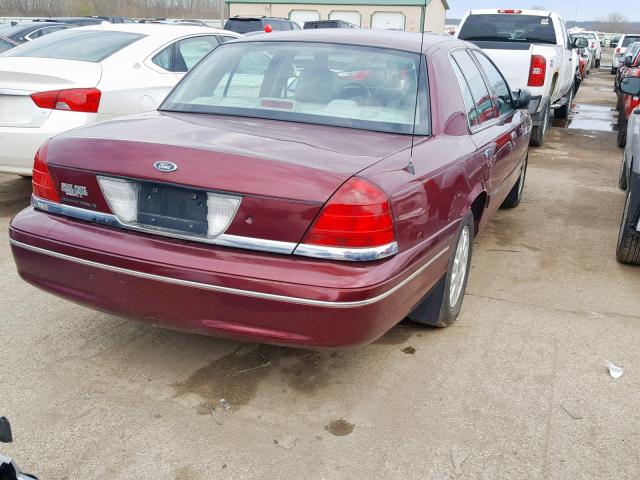 2FAFP74W25X113850 - 2005 FORD CROWN VICT MAROON photo 4