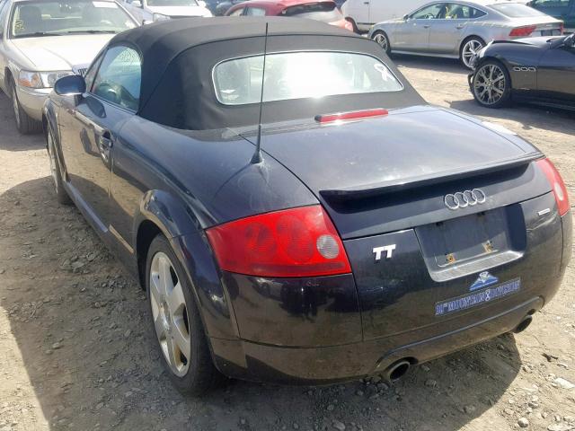 TRUUT28N111006346 - 2001 AUDI TT QUATTRO BLACK photo 3