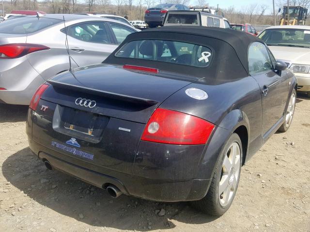 TRUUT28N111006346 - 2001 AUDI TT QUATTRO BLACK photo 4