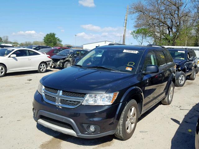 3D4PG1FG9BT539035 - 2011 DODGE JOURNEY MA BLACK photo 2