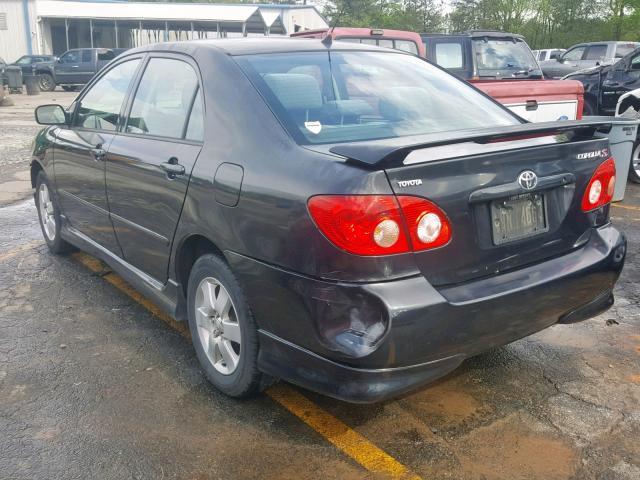 1NXBR32E77Z870240 - 2007 TOYOTA COROLLA S BLACK photo 3