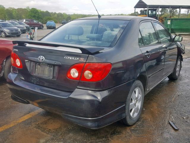 1NXBR32E77Z870240 - 2007 TOYOTA COROLLA S BLACK photo 4