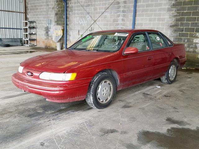 1FALP52U9SA313153 - 1995 FORD TAURUS GL BURGUNDY photo 2