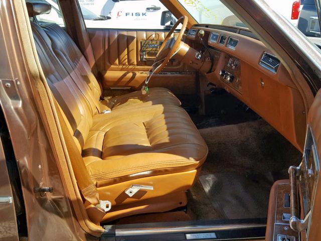 6S69N99467452 - 1979 CADILLAC SEVILLE BROWN photo 5