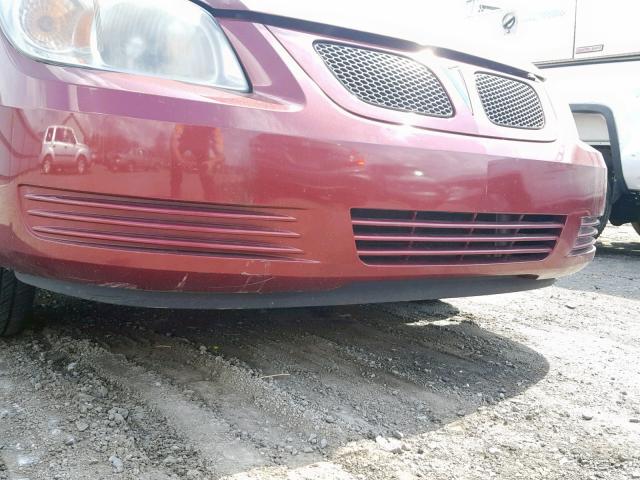 1G2AS18H497116812 - 2009 PONTIAC G5 RED photo 9