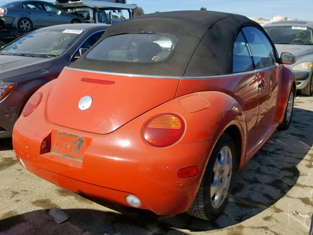 3VWCK21Y53M307203 - 2003 VOLKSWAGEN NEW BEETLE Narıncı foto 4