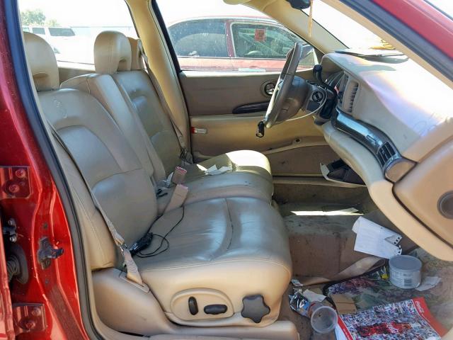 1G4HR54K84U145024 - 2004 BUICK LESABRE LI RED photo 5