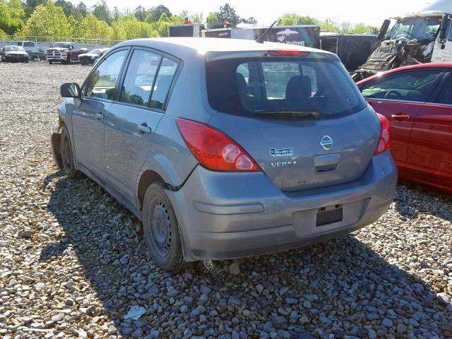 3N1BC1CPXCK247069 - 2012 NISSAN VERSA S GRAY photo 3