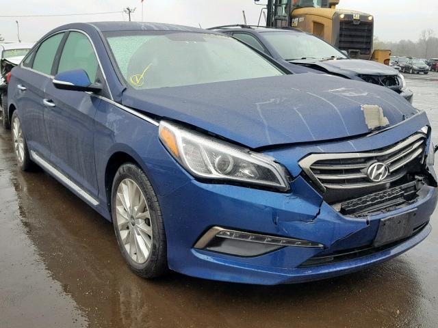 5NPE34AF2FH013173 - 2015 HYUNDAI SONATA SPO BLUE photo 1