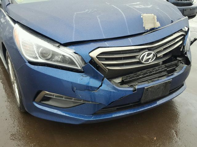 5NPE34AF2FH013173 - 2015 HYUNDAI SONATA SPO BLUE photo 9