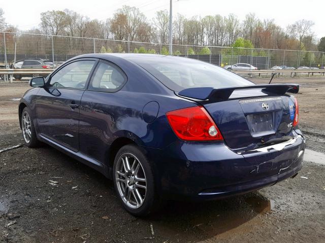 JTKDE177560064256 - 2006 TOYOTA SCION TC ლურჯი ფოტო 3