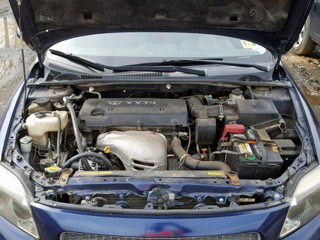 JTKDE177560064256 - 2006 TOYOTA SCION TC ლურჯი ფოტო 7