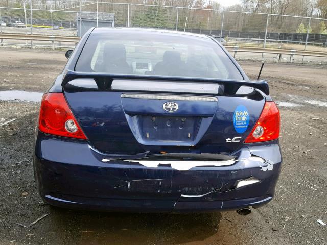 JTKDE177560064256 - 2006 TOYOTA SCION TC ლურჯი ფოტო 9