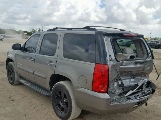 1GKEC23319R178463 - 2009 GMC YUKON SLE GRAY photo 3