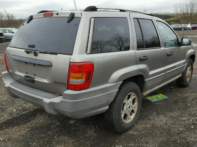 1J4GW58S5XC670842 - 1999 JEEP GRAND CHER GRAY photo 4