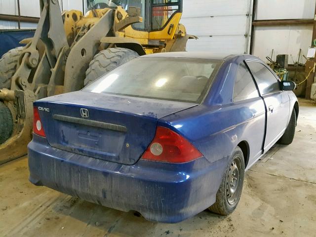 1HGEM21105L807932 - 2005 HONDA CIVIC DX V BLUE photo 4