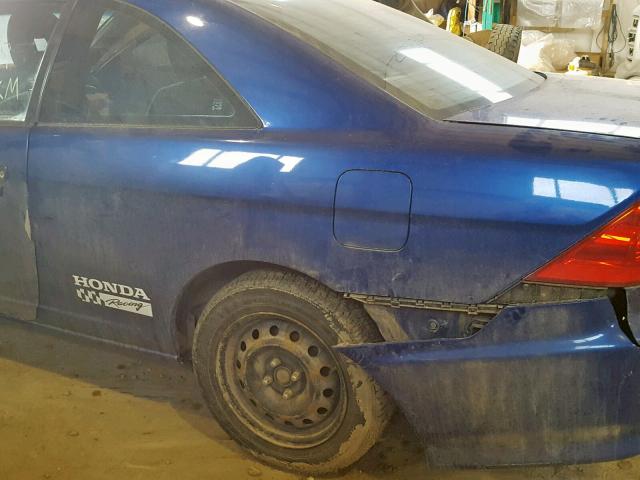 1HGEM21105L807932 - 2005 HONDA CIVIC DX V BLUE photo 9