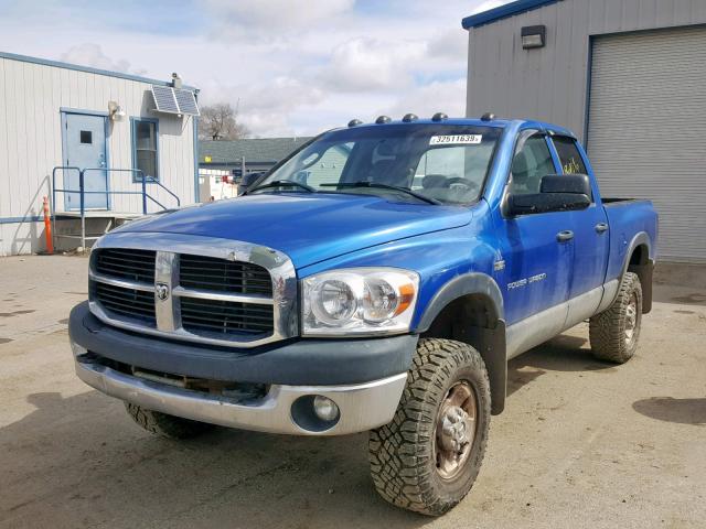 3D7KS28D67G755848 - 2007 DODGE RAM 2500 S BLUE photo 2