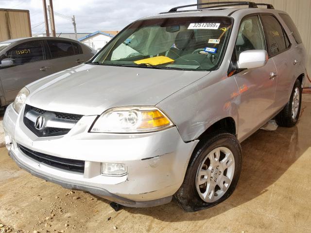 2HNYD18605H532450 - 2005 ACURA MDX TOURIN SILVER photo 2