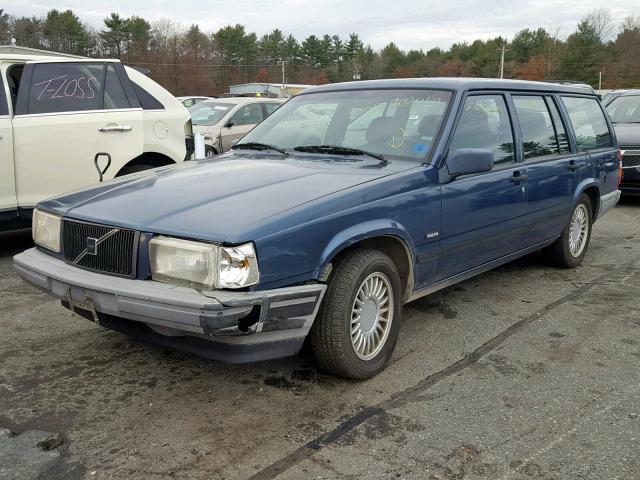 YV1FW8706N1343646 - 1992 VOLVO 740 BLUE photo 2