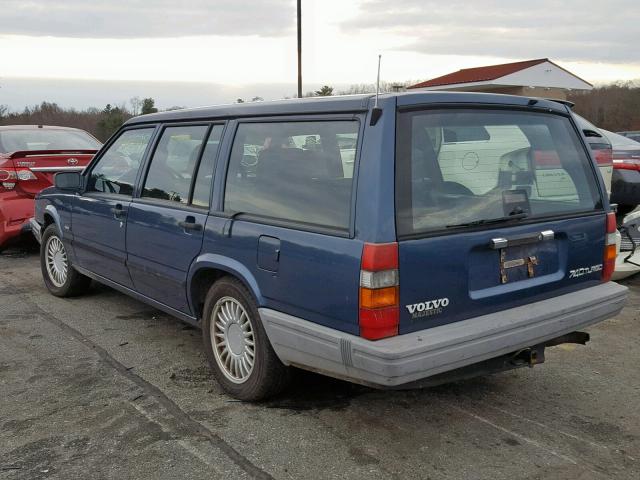 YV1FW8706N1343646 - 1992 VOLVO 740 BLUE photo 3