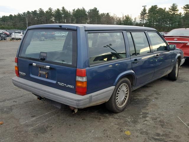 YV1FW8706N1343646 - 1992 VOLVO 740 BLUE photo 4