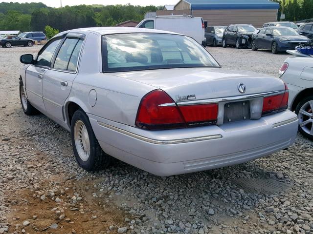 2MEFM75W3XX651850 - 1999 MERCURY GRAND MARQ SILVER photo 3