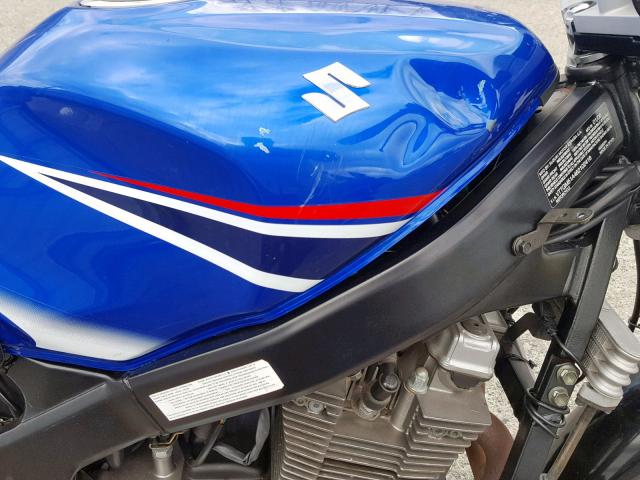 VTTGM51A462102418 - 2006 SUZUKI GS500 FK BLUE photo 9