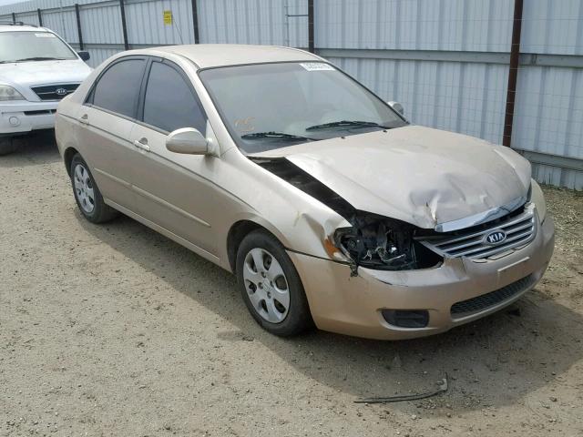 KNAFE122075482141 - 2007 KIA SPECTRA EX TAN photo 1