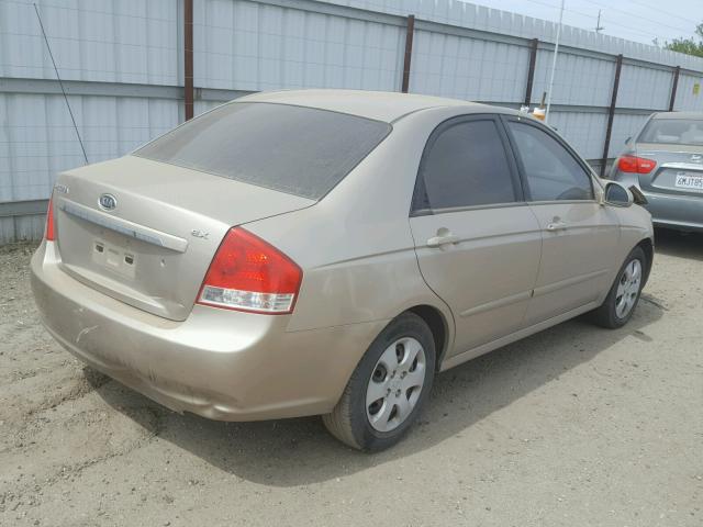 KNAFE122075482141 - 2007 KIA SPECTRA EX TAN photo 4