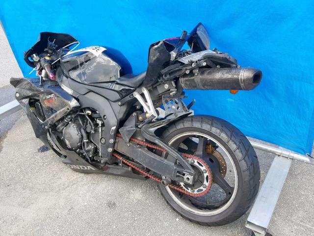 JH2SC57037M302637 - 2007 HONDA CBR1000 RR BLACK photo 3