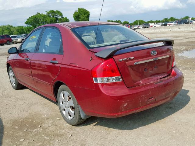 KNAFE121X85508981 - 2008 KIA SPECTRA EX RED photo 3