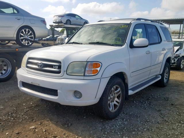 5TDZT38A53S187766 - 2003 TOYOTA SEQUOIA LI WHITE photo 2