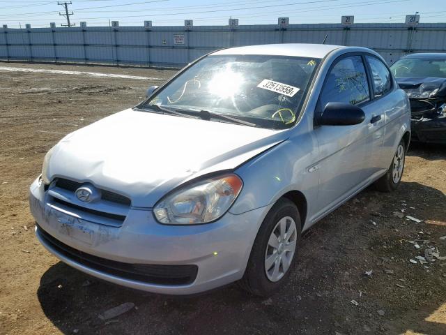 KMHCM36C57U032493 - 2007 HYUNDAI ACCENT GS SILVER photo 2