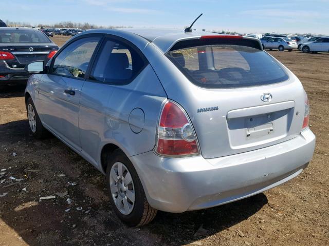 KMHCM36C57U032493 - 2007 HYUNDAI ACCENT GS SILVER photo 3