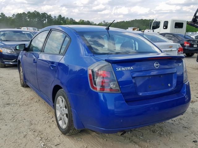 3N1AB6AP2CL785192 - 2012 NISSAN SENTRA 2.0 BLUE photo 3