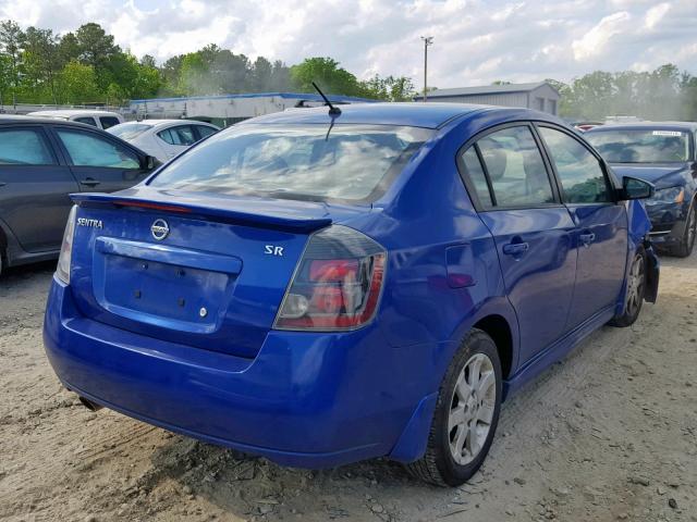 3N1AB6AP2CL785192 - 2012 NISSAN SENTRA 2.0 BLUE photo 4