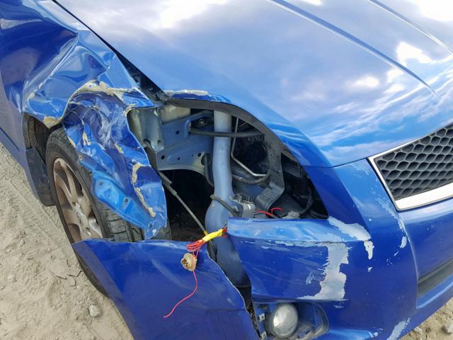 3N1AB6AP2CL785192 - 2012 NISSAN SENTRA 2.0 BLUE photo 9