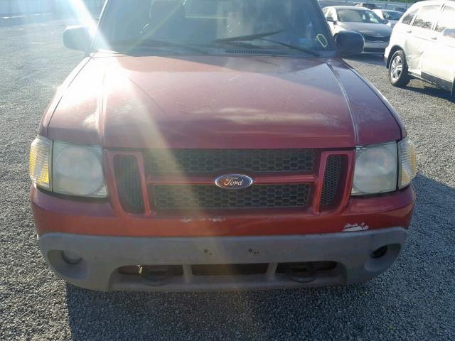 1FMZU67E21UA85350 - 2001 FORD EXPLORER S MAROON photo 7