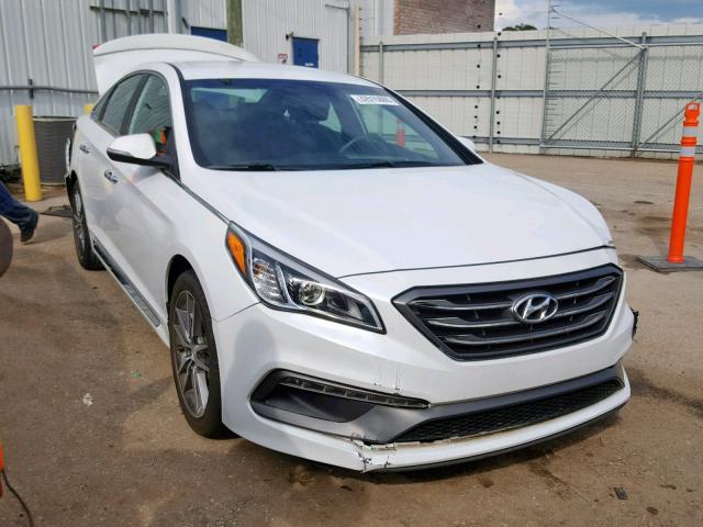 5NPE34AB2FH101508 - 2015 HYUNDAI SONATA SPO WHITE photo 1