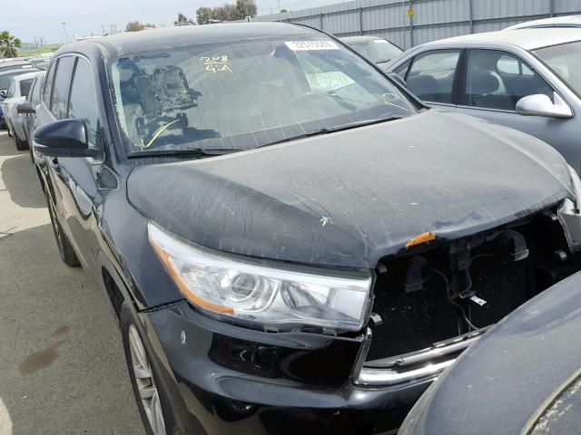 5TDZKRFH1FS066873 - 2015 TOYOTA HIGHLANDER BLUE photo 1